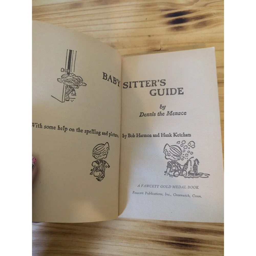 Dennis the Menace Baby Sitters‎ Guide 1961 Paperback Book by Harmon & Ketcham